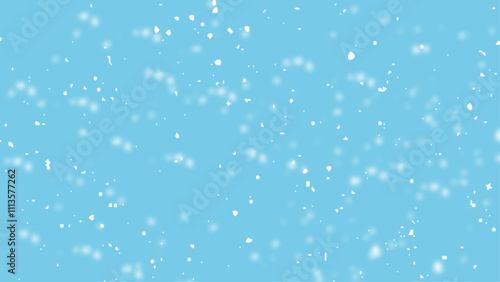 Random falling snow flakes wallpaper. Snowfall dust freeze granules. 