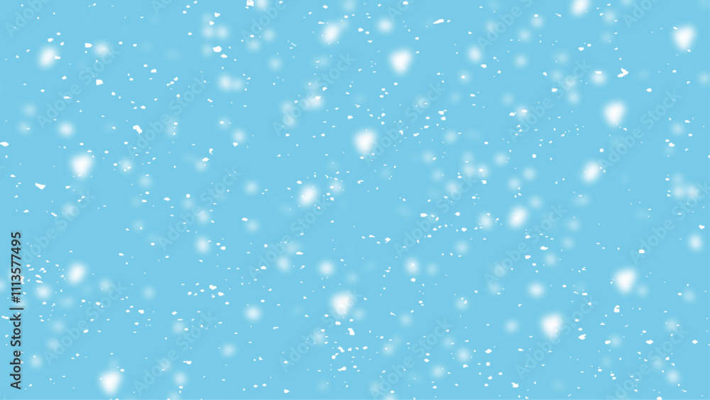 Seamless realistic falling snow or snowflakes. Snow storm effect, blurred, cold wind with snow. Seamless realistic falling snow or snowflakes. Snow storm effect, blurred, cold wind with snow.