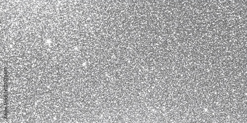 Shiny Silver Glitter Texture for Creative Backgrounds, Wrapping, and Craft Projects Featuring Sparkling White Elements for Eye-catching Designs