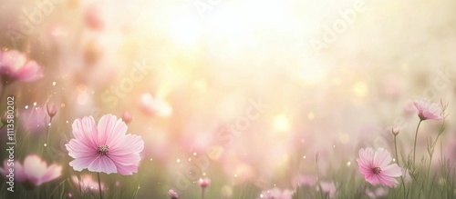 Colorful flowers bloom in a sunlit garden during a warm spring afternoon