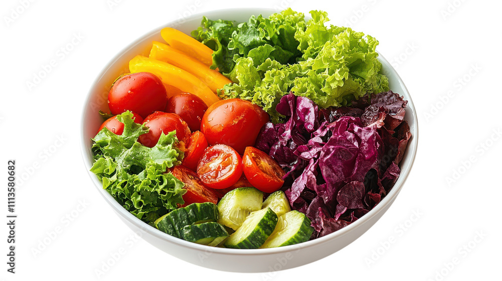 Brightly colored vegetables fill a large bowl, showcasing a variety of textures and flavors. Crisp lettuce, juicy tomatoes, and crunchy cucumbers create a vibrant feast for the senses Brightly colored vegetables fill a large bowl, showcasing a variety of textures and flavors. Crisp lettuce, juicy tomatoes, and crunchy cucumbers create a vibrant feast for the senses