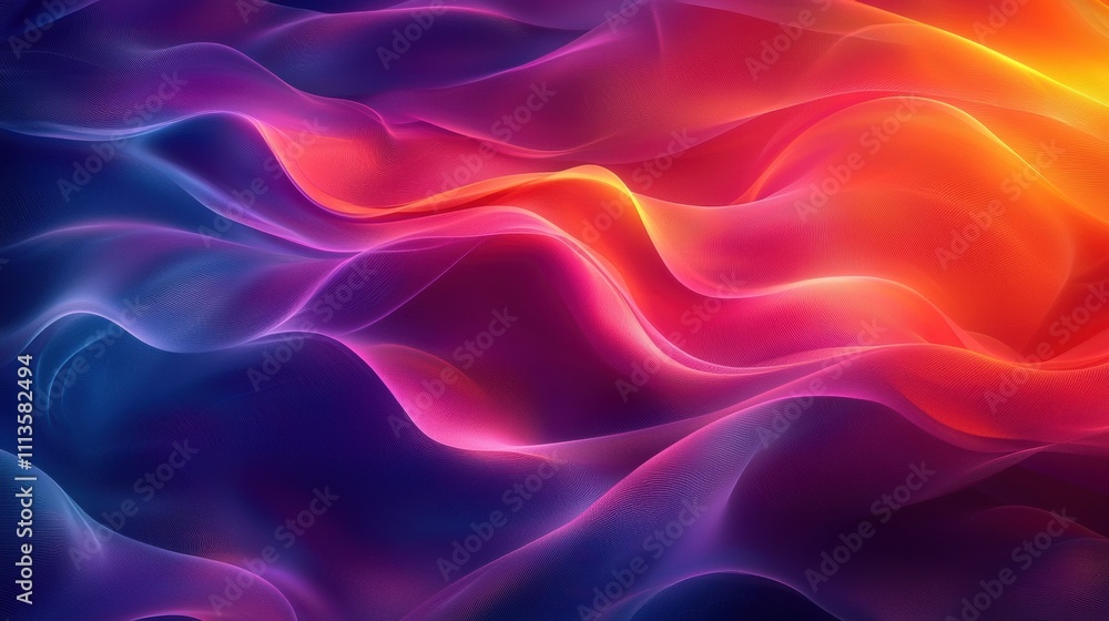 Mesmerizing Swirls of Luminous Color and Light in Futuristic Abstraction Mesmerizing Swirls of Luminous Color and Light in Futuristic Abstraction