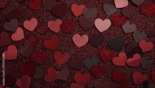 Heart decorations create a festive atmosphere for romantic occasions with spa...