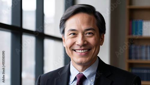 portrait of a smiling businessman