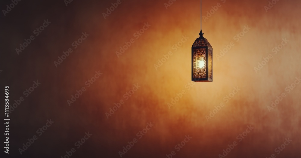 Warm glow of a lantern illuminating a soft background at dusk in a cozy setting Warm glow of a lantern illuminating a soft background at dusk in a cozy setting