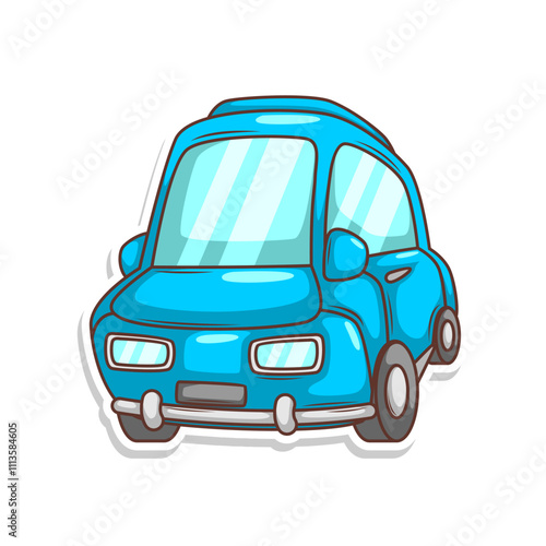 cartoon cute car transportation illustration art