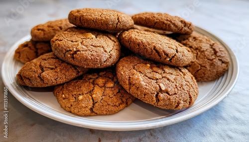 Classic chocolate chip cookies, golden brown edges, soft center, loaded with chocolate morsels. 