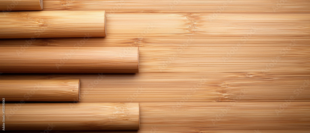 Textured bamboo flooring panels stacked neatly, showcasing natural beauty Textured bamboo flooring panels stacked neatly, showcasing natural beauty