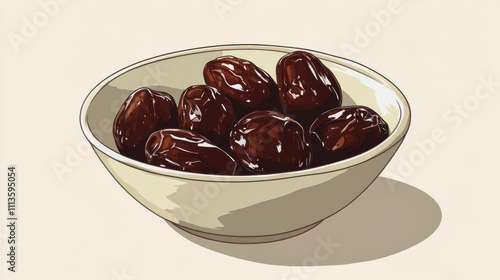 Delicious dates in a bowl showcasing their rich texture and natural sweetness