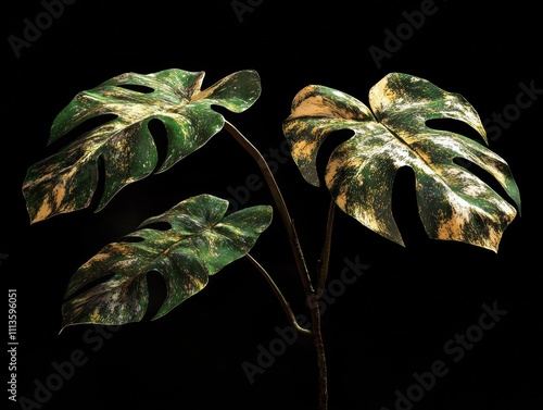 monstera albo variegated - ai photo