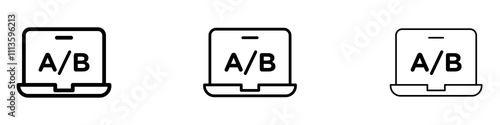 A B test icons in tree different stroke sizes