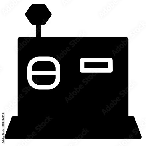 Business Cash Box Glyph Icon