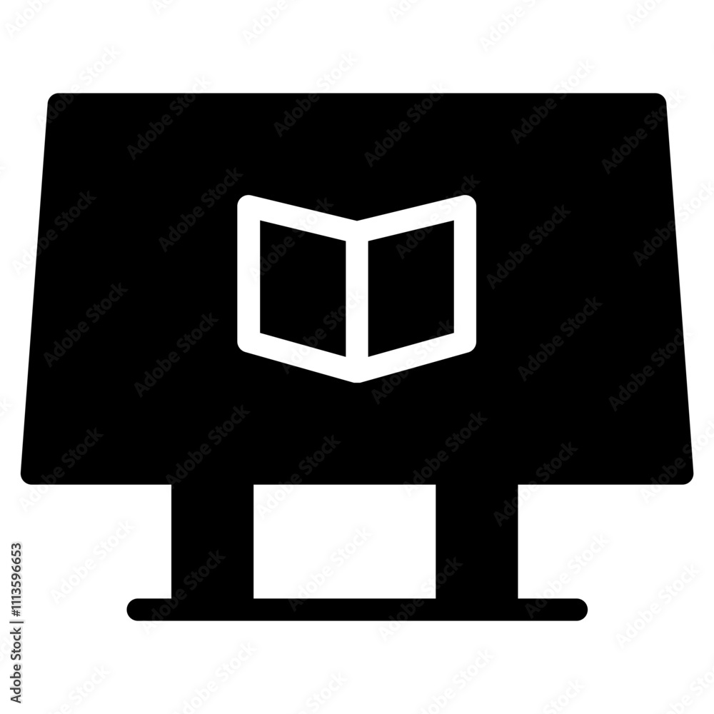 Delivery Learning Shop Glyph Icon Delivery Learning Shop Glyph Icon
