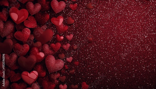 Heart decorations create a festive atmosphere for romantic occasions with spa...