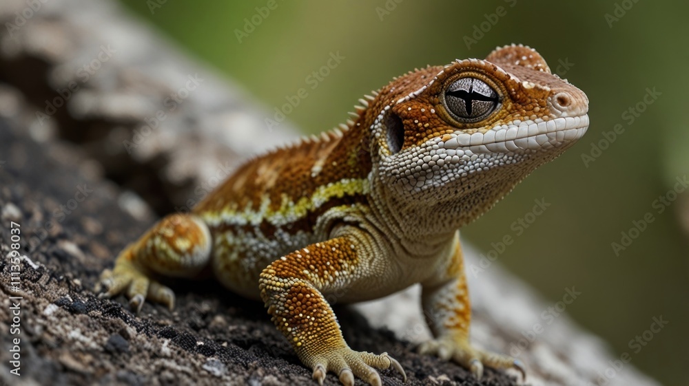 Naklejka premium Gecko Closeup