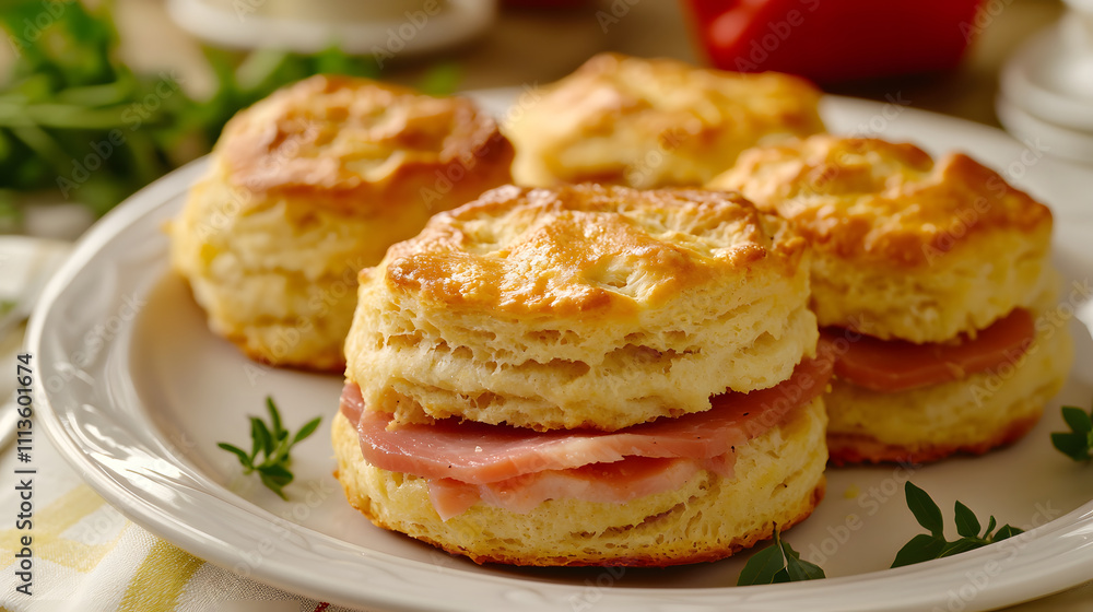 Fluffy biscuits filled with ham, perfect for breakfast or brunch. These delicious Virginia ham biscuits are delightful treat, combining savory flavors with soft texture Fluffy biscuits filled with ham, perfect for breakfast or brunch. These delicious Virginia ham biscuits are delightful treat, combining savory flavors with soft texture