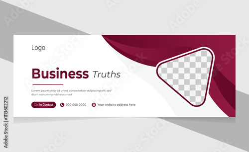 Corporate business Facebook cover page design, web banner for marketing promotion, sale banner template