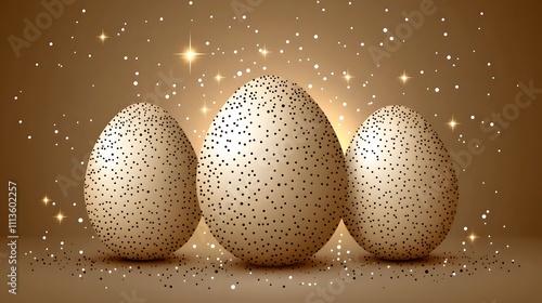 a golden easter vibe background photo