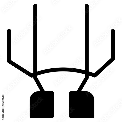 Aerobar Bicycle Bike Glyph Icon