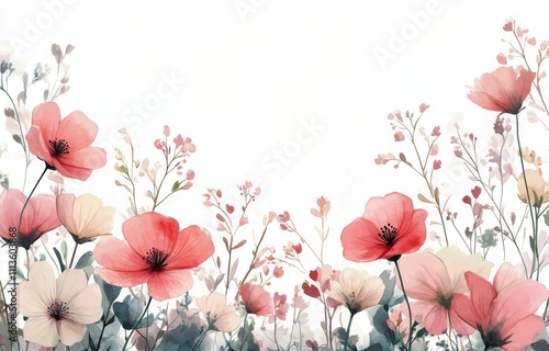 Elegant floral arrangement in soft pastels with delicate petals and greenery