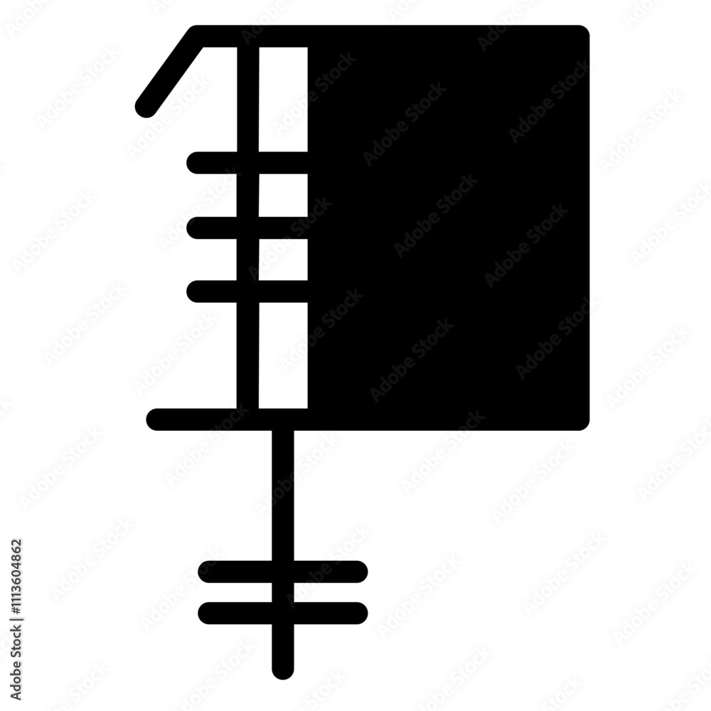 Building Clamp Clipper Glyph Icon Building Clamp Clipper Glyph Icon