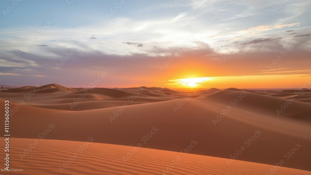 Captivating Sunset Over Golden Dunes: Desert Serenity for Wall Art and Home Decor Captivating Sunset Over Golden Dunes: Desert Serenity for Wall Art and Home Decor