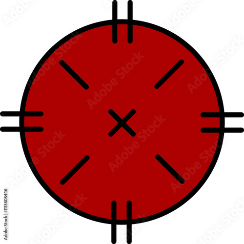 Crosshair gun sight icon image