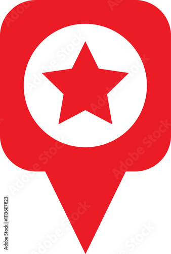 Free Download Map Pin icon. Pointer Navigation Symbol. Flag Mark, Place Location Pictogram. Thumbtack Sign. GPS Tag. Marker Point on Map. Vector Illustration. - GFXLoad