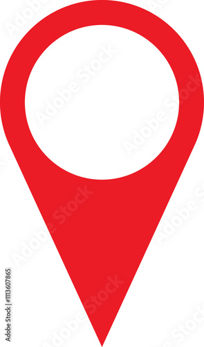 Free Download Map Pin icon. Pointer Navigation Symbol. Flag Mark, Place Location Pictogram. Thumbtack Sign. GPS Tag. Marker Point on Map. Vector Illustration. - GFXLoad