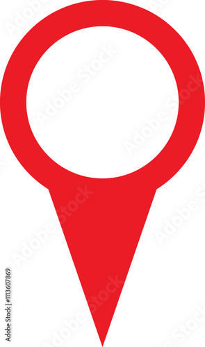 Free Download Map Pin icon. Pointer Navigation Symbol. Flag Mark, Place Location Pictogram. Thumbtack Sign. GPS Tag. Marker Point on Map. Vector Illustration. - GFXLoad