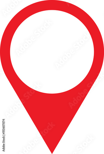 Free Download Map Pin icon. Pointer Navigation Symbol. Flag Mark, Place Location Pictogram. Thumbtack Sign. GPS Tag. Marker Point on Map. Vector Illustration. - GFXLoad