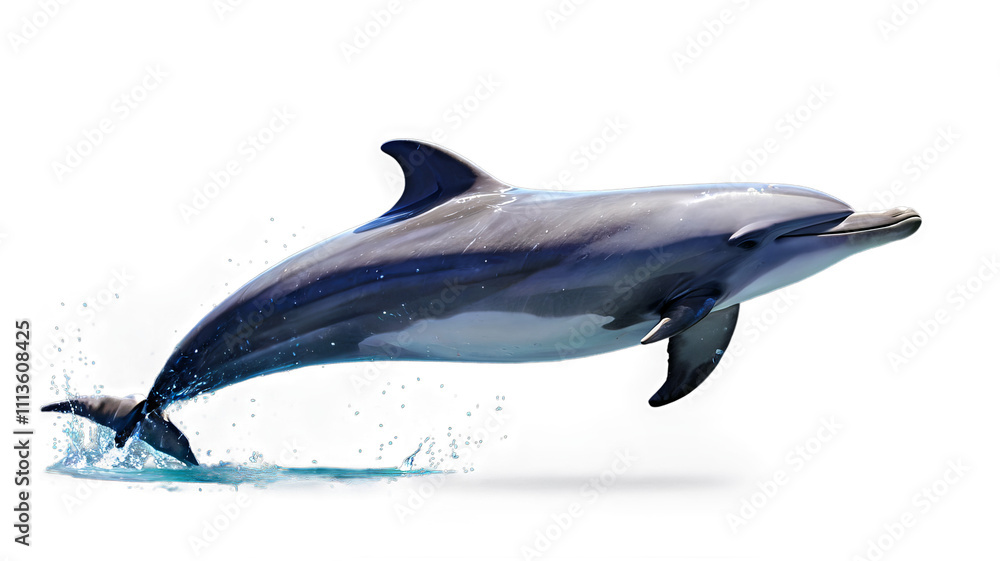 Obraz premium dolphin isolated on white background