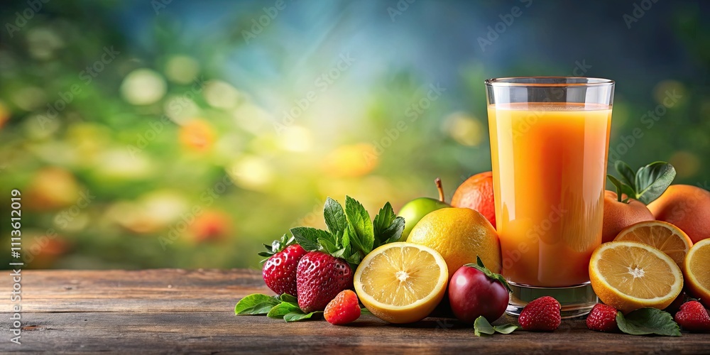 Fresh fruit juice in a glass on a background, refreshing, healthy, drink, beverage, glass,vibrant, colorful, mixed fruits Fresh fruit juice in a glass on a background, refreshing, healthy, drink, beverage, glass,vibrant, colorful, mixed fruits