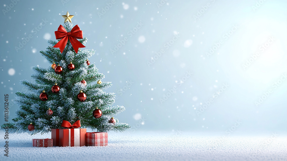 Obraz premium christmas tree with gift boxes