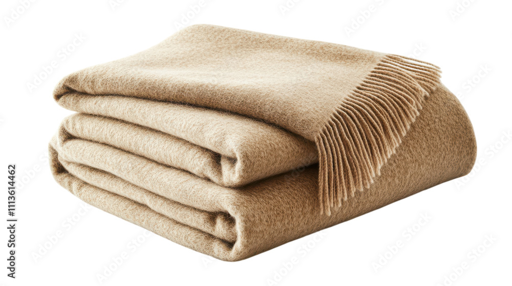 custom made wallpaper toronto digitalA neatly folded beige blanket with delicate fringes rests on a soft surface, radiating warmth and inviting comfort in a tranquil indoor space, perfect for chilly evenings