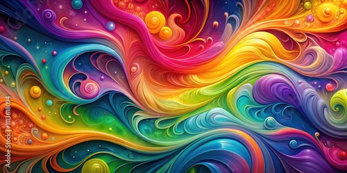 Abstract colorful background with vibrant hues and swirls, colorful, abstract, background, vibrant, hues, swirls, art