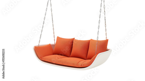 Stylish 3D Cartoonish Hanging Swing Chair Design for Modern Interiors and Outdoor Spaces