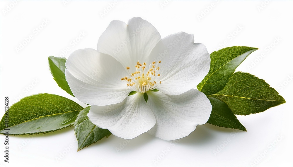 Obraz premium white flower isolated on white background