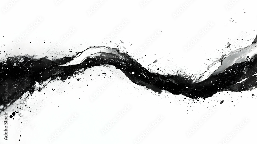 Abstract Ink Flow Illustration Abstract Ink Flow Illustration