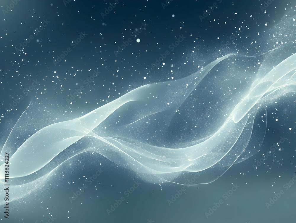 Abstract Blue Background with Glowing Waves Abstract Blue Background with Glowing Waves