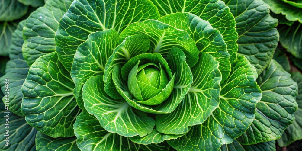 Green cabbage plant viewed from above, greenery, vegetable, garden, agriculture, healthy, fresh, leafy, organic, farm, harvest Green cabbage plant viewed from above, greenery, vegetable, garden, agriculture, healthy, fresh, leafy, organic, farm, harvest