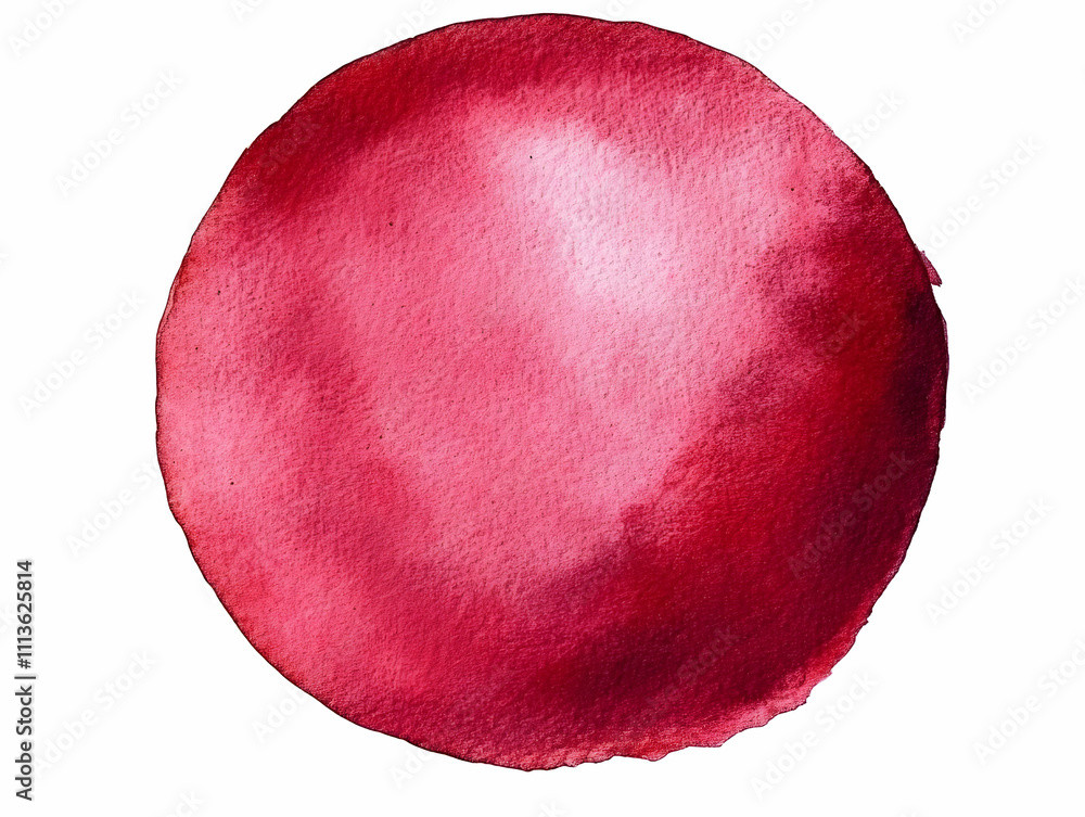 Crimson Watercolor Circle Abstract Background Crimson Watercolor Circle Abstract Background