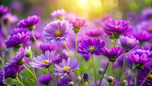 Vibrant purple petals and wild Bakuchiol flowers in nature, purple, petals, wild, Bakuchiol, flowers, vibrant, nature