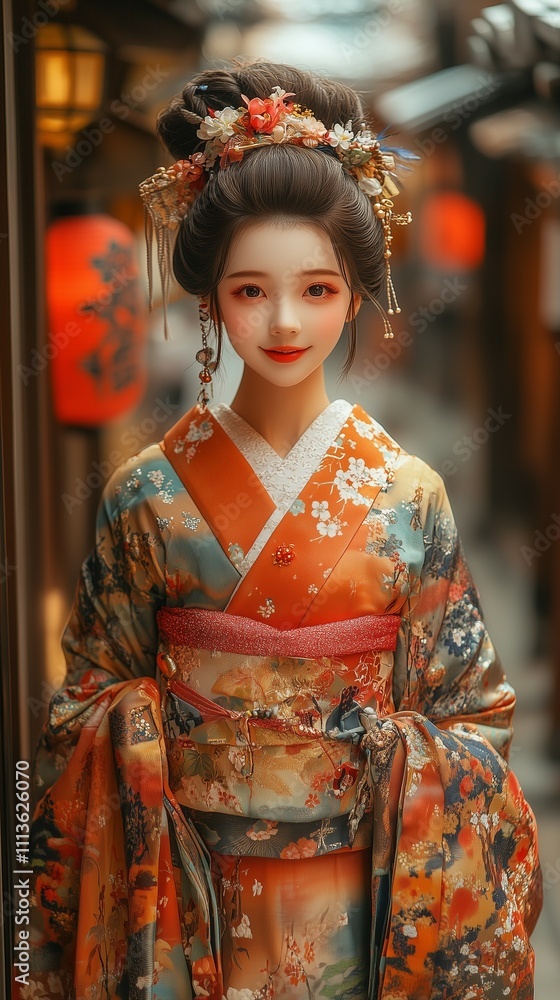 Naklejka premium メイクスタイル