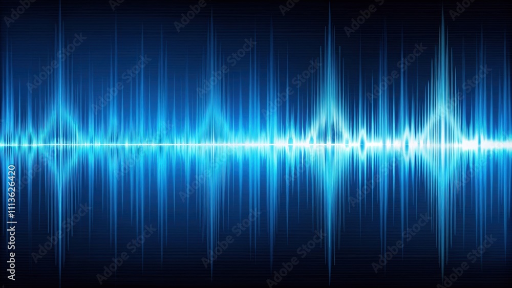 Blue audio waveform background , sound, music, technology, waves, graphic, digital, abstract, pattern, design Blue audio waveform background , sound, music, technology, waves, graphic, digital, abstract, pattern, design