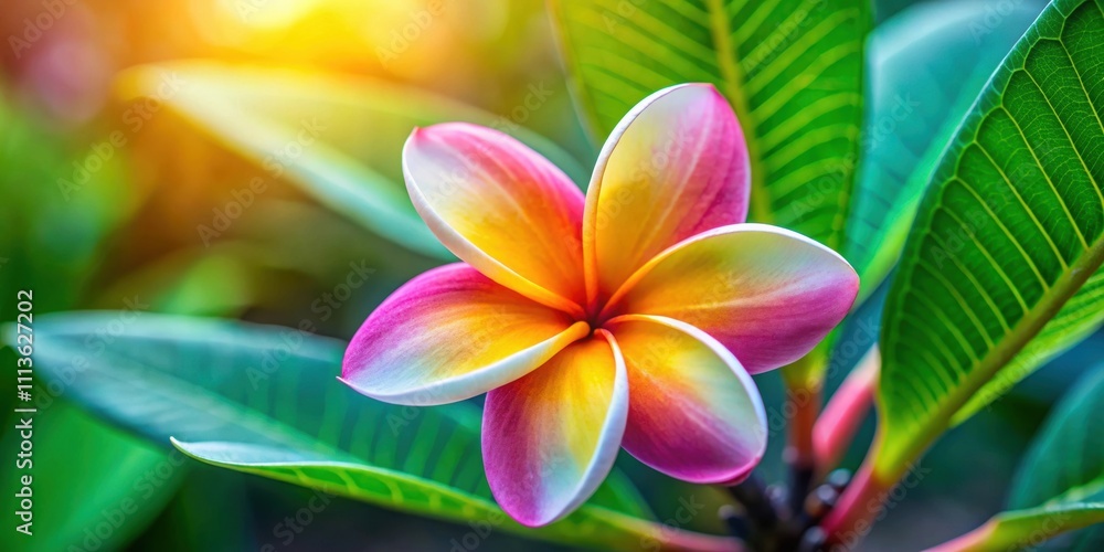 Close-up of a beautiful frangipani flower in full bloom, frangipani, flower, tropical, white, petals, blooming, fragrant, exotic Close-up of a beautiful frangipani flower in full bloom, frangipani, flower, tropical, white, petals, blooming, fragrant, exotic