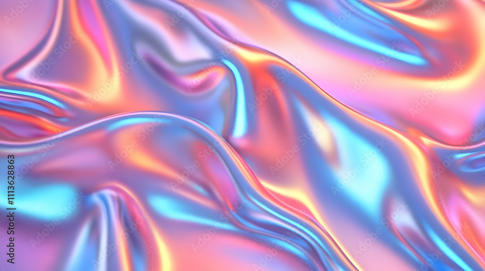 Fototapeta premium Abstract 3D Holographic Background