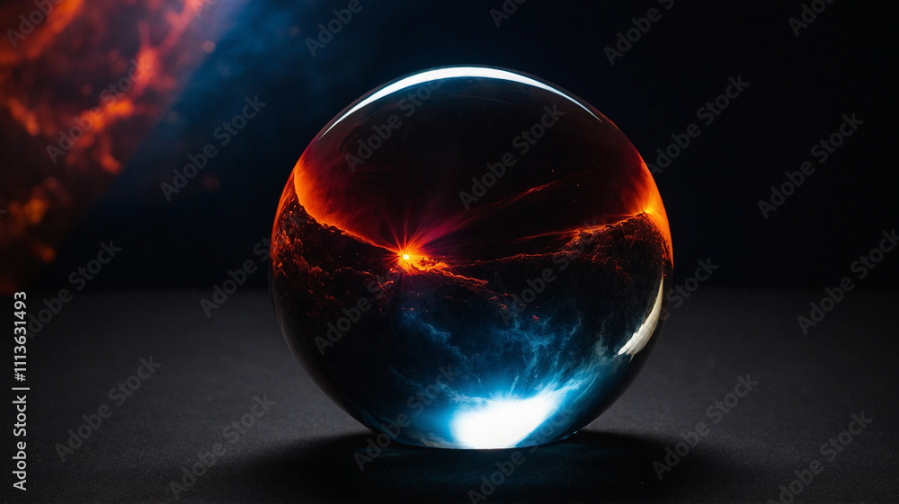 Glass Sphere Containing a Solar Eclipse Glass Sphere Containing a Solar Eclipse
