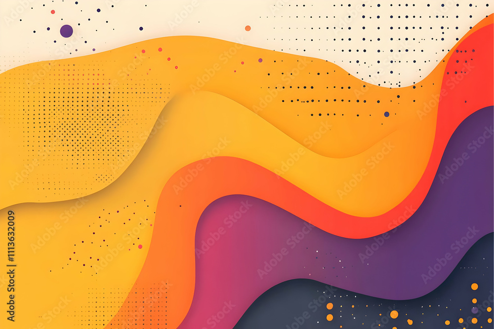 Fototapeta premium Abstract Wave Background Illustration