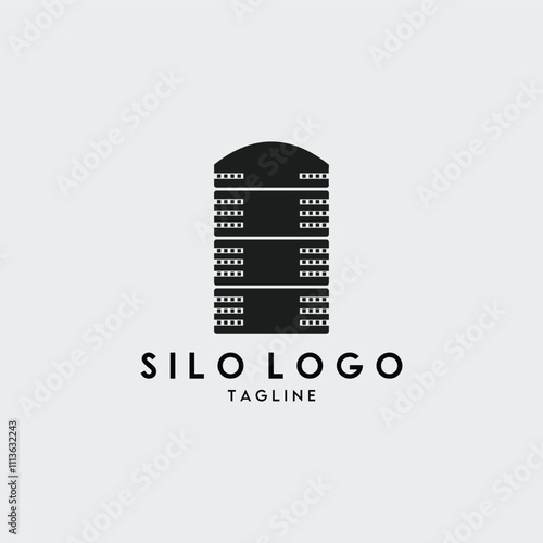 silo logo vector illustration design